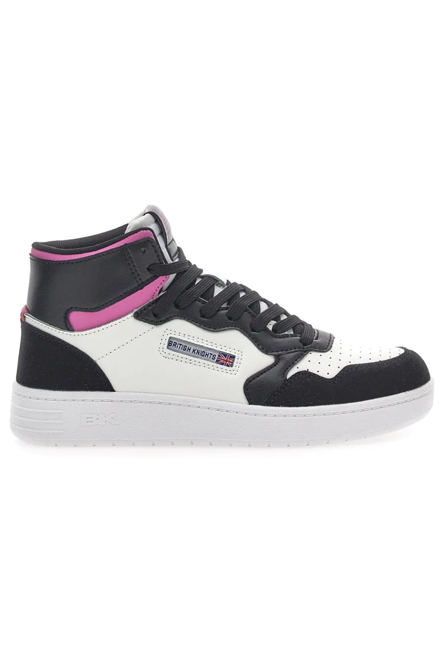 Sneakers Noors Mid Nere-Bianche-BRITISH KNIGHTS Discount