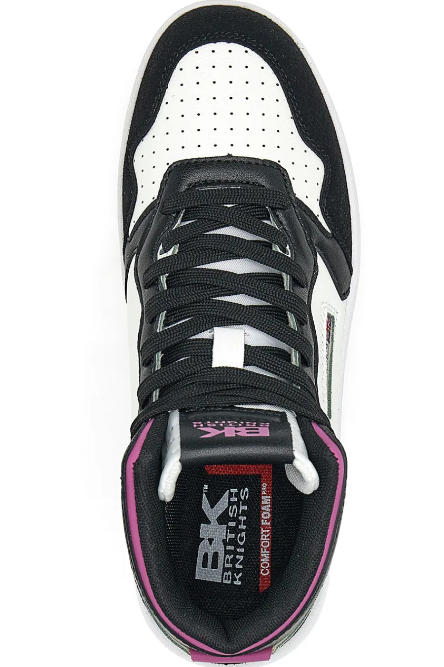 Sneakers Noors Mid Nere-Bianche-BRITISH KNIGHTS Discount