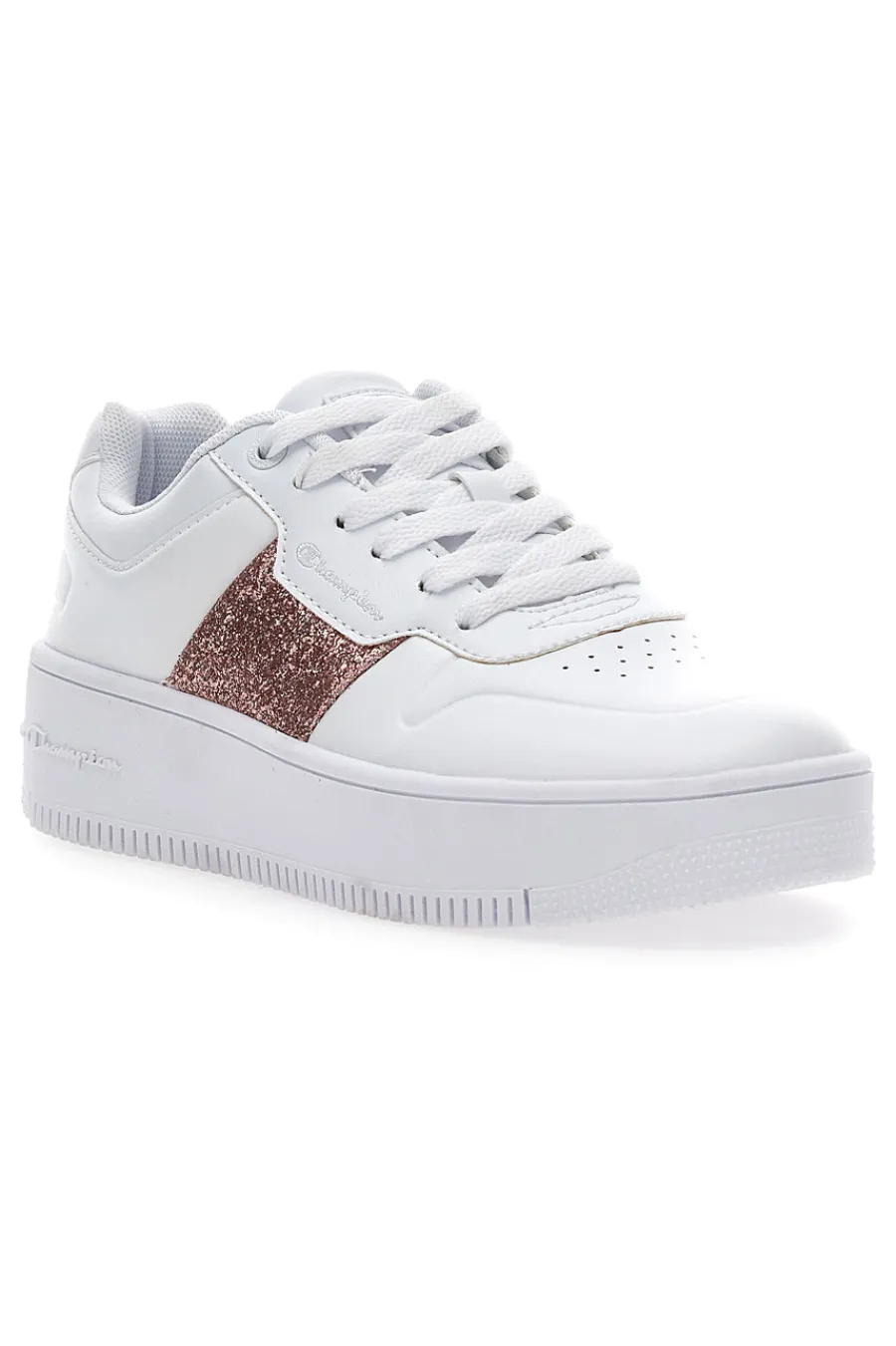 Sneakers Rebound Platform Sparkle Bianche-CHAMPION Clearance