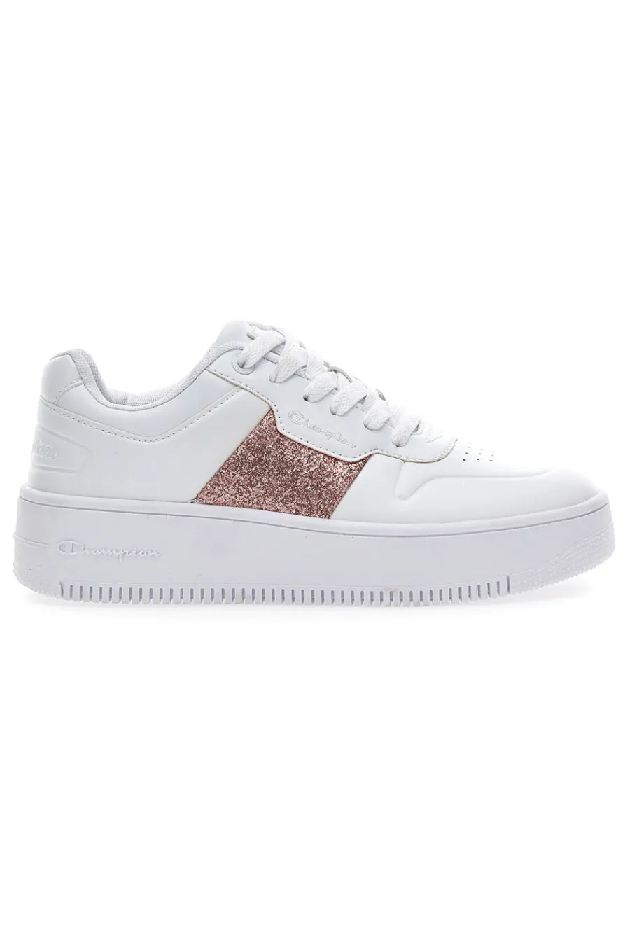 Sneakers Rebound Platform Sparkle Bianche-CHAMPION Clearance