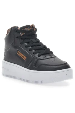 Sneakers con Flatform Rebound Plat Mid Animalier Nere-CHAMPION Clearance
