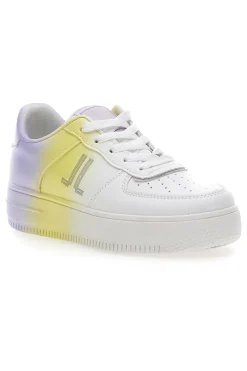 Sneakers con Flatform 015 Bianche-LANCETTI Discount