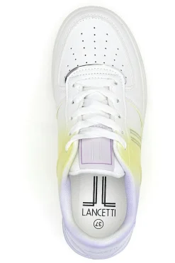 Sneakers con Flatform 015 Bianche-LANCETTI Discount