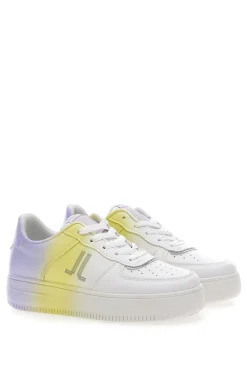 Sneakers con Flatform 015 Bianche-LANCETTI Discount