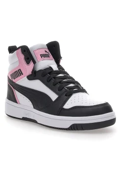 Sneakers con Lacci Bianche e Nere Rebound V6-PUMA New