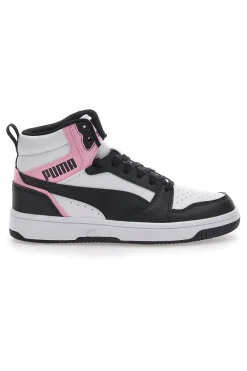 Sneakers con Lacci Bianche e Nere Rebound V6-PUMA New