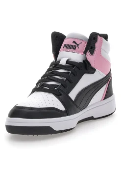 Sneakers con Lacci Bianche e Nere Rebound V6-PUMA New