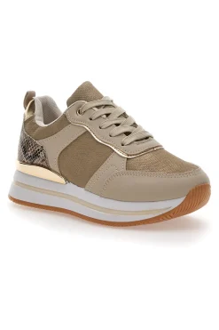 Sneakers con Platform Beige 424-PRIMA RIGA Discount