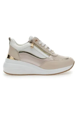 Sneakers con Zeppa Beige 50390-MARIELLA BURANI Sale