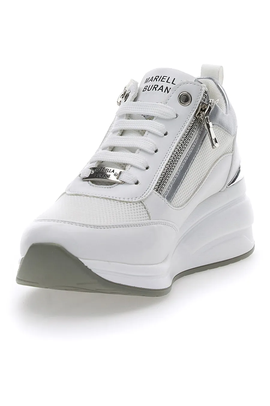 Sneakers con Zeppa Bianche 50394-MARIELLA BURANI Outlet