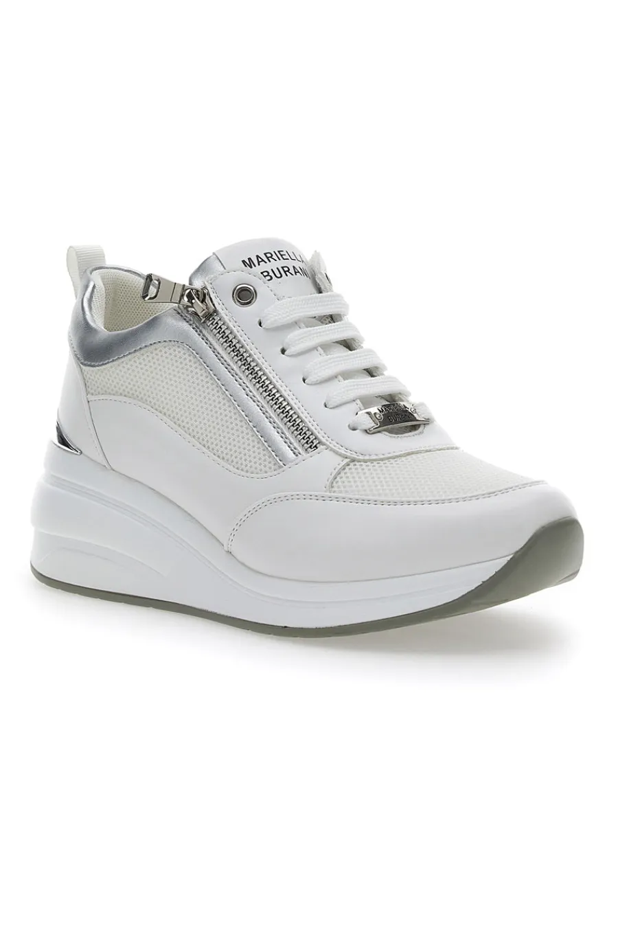 Sneakers con Zeppa Bianche 50394-MARIELLA BURANI Outlet