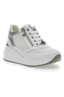 Sneakers con Zeppa Bianche 50392-MARIELLA BURANI
