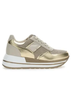 Sneakers con Zeppa 143 Oro-ENERGY Outlet