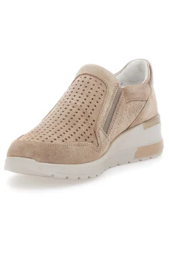Sneakers con Zip Beige 19832-MIO TEMPO Online