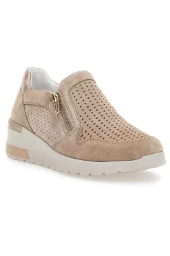 Sneakers con Zip Beige 19832-MIO TEMPO Online