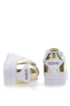 Sneakers Amber Pu Ripstop Bianche e-COTTON BELT Sale