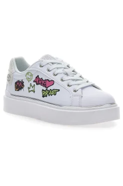 Sneakers Silvia Graffiti Bianco-COVERI New