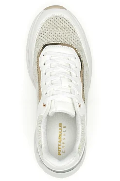 Sneakers da donna beige con inserti traforati Pittarello 8W25013-PITTARELLO CAPSULE Sale