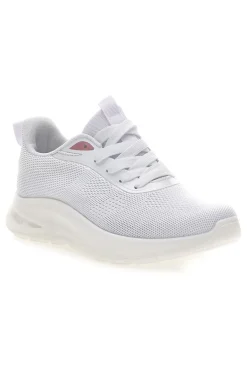 Sneakers da donna bianco in tessuto traspirante TF2593-MIO TEMPO