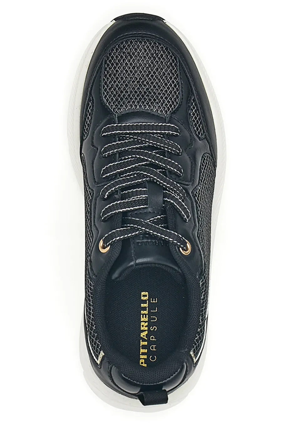 Sneakers da donna nere con inserti mesh Pittarello 8W25069-PITTARELLO CAPSULE Discount