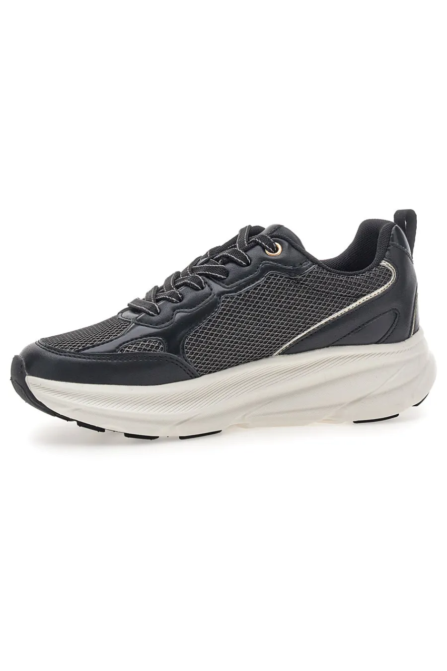Sneakers da donna nere con inserti mesh Pittarello 8W25069-PITTARELLO CAPSULE Discount