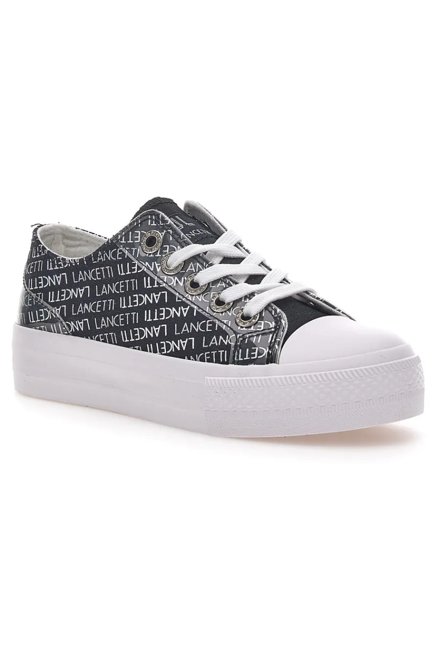 Sneakers Flatform 122 Nero-LANCETTI Outlet