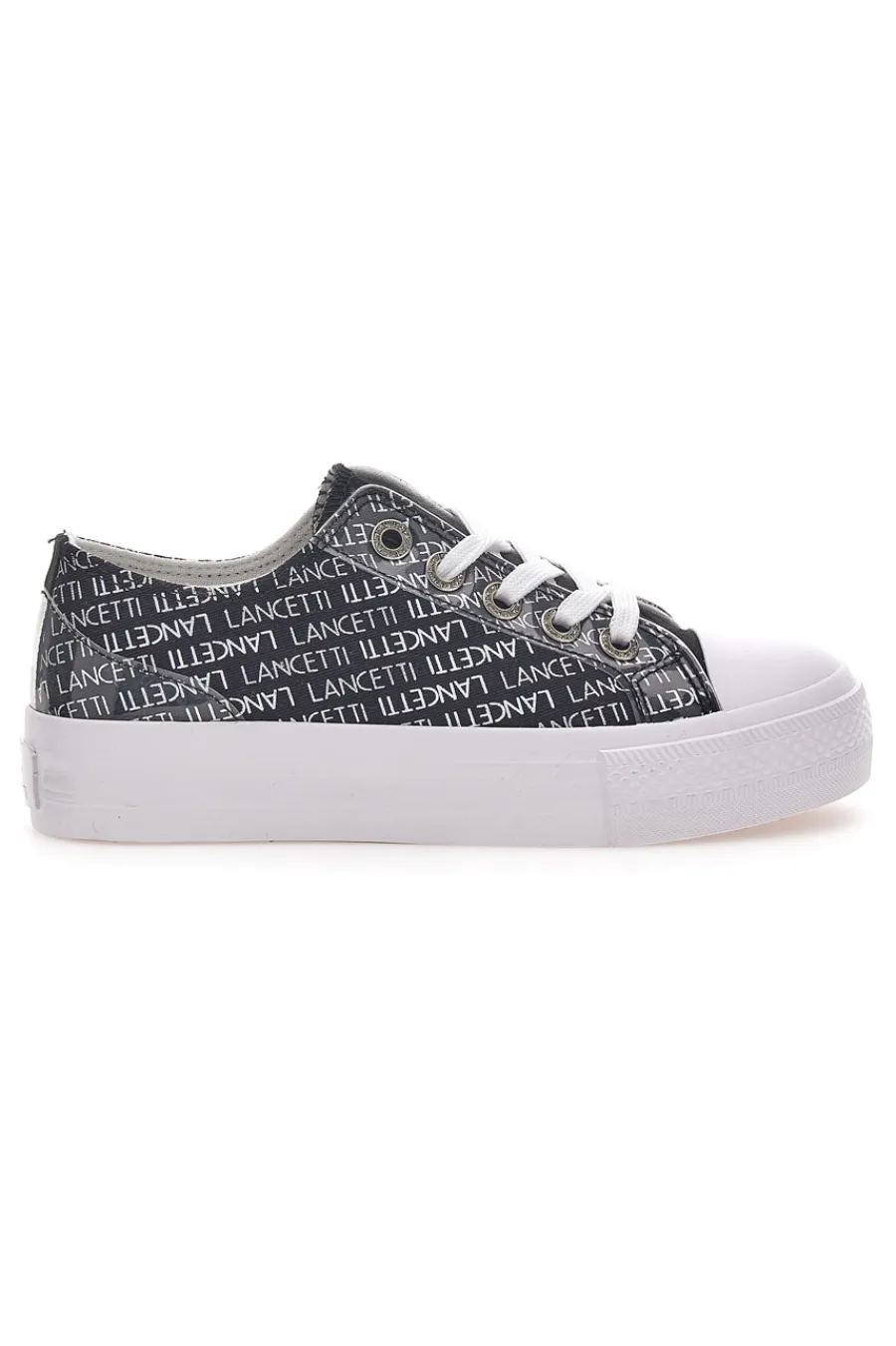 Sneakers Flatform 122 Nero-LANCETTI Outlet