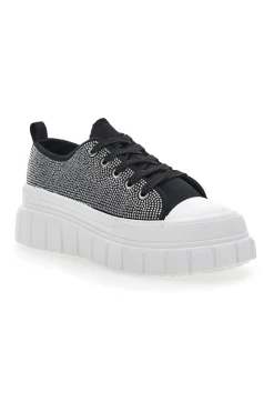 Sneakers Flatform 268603 Nere con Strass-MAIRA Online