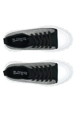Sneakers Flatform 268603 Nere con Strass-MAIRA Online