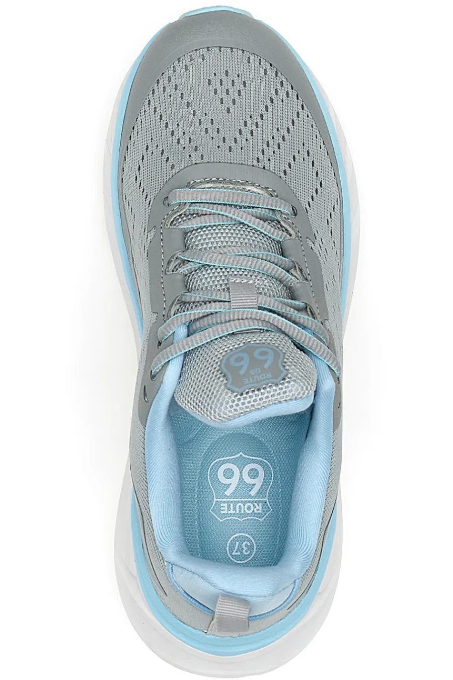 Sneakers grigie con dettagli azzurri RO51038D-ROUTE 66 Hot