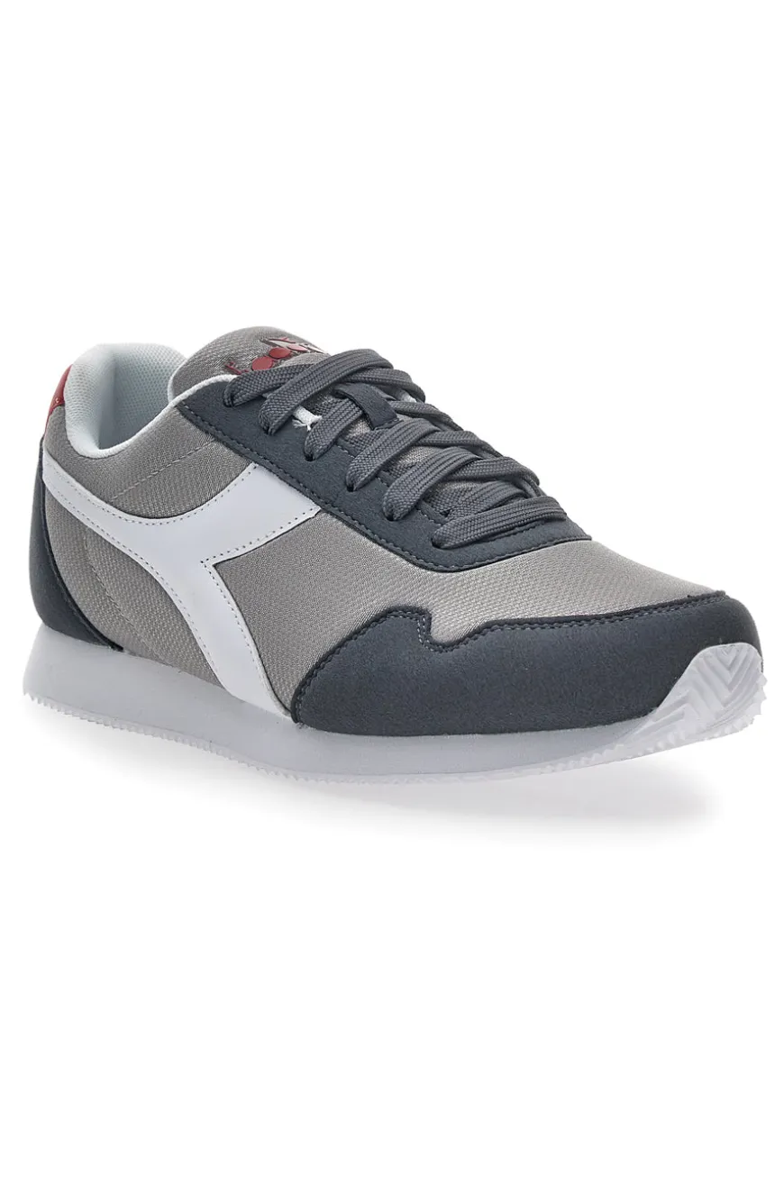 Sneakers Grigie con Fregio Bianco Diadora Simple Run