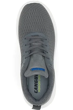 Sneakers Grigie con Lacci e Memory System Canguro CA292