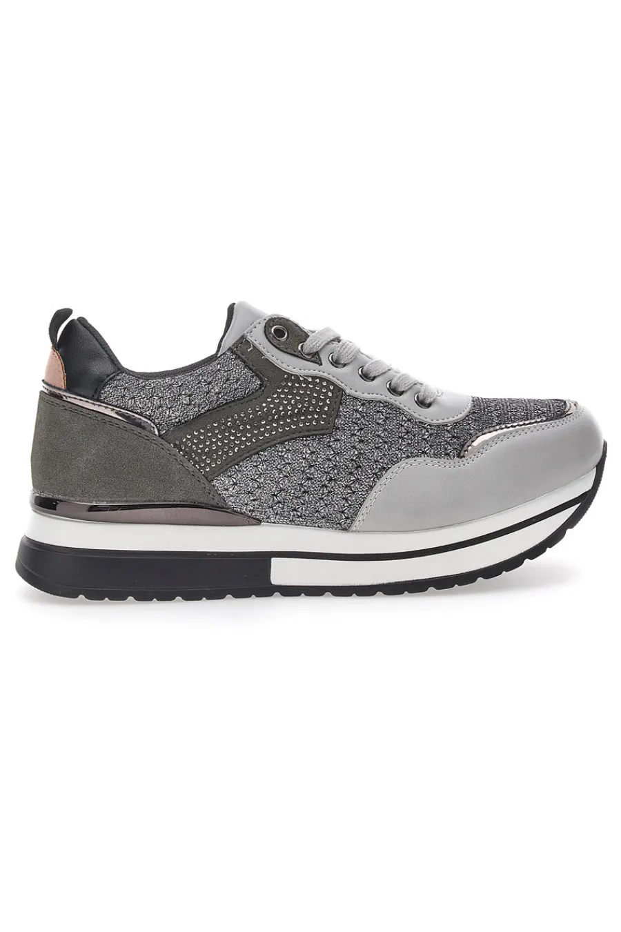 Sneakers Grigie Con Platform 23011-MISS PAPPALEA Discount