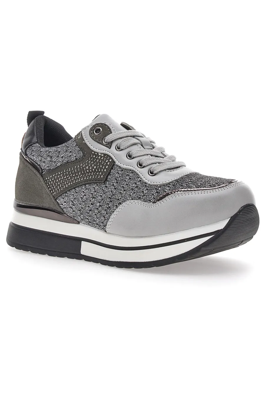 Sneakers Grigie Con Platform 23011-MISS PAPPALEA Discount