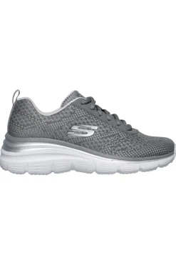 Sneakers grigie in mesh con memory foam Fashion fit bold boundaries-SKECHERS Best