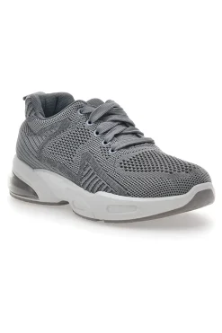 Sneakers Grigie In Tessuto 162508-DAME ROSE Clearance