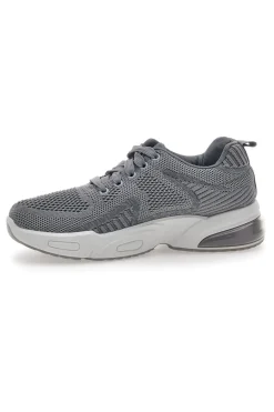 Sneakers Grigie In Tessuto 162508-DAME ROSE Clearance