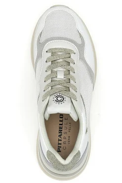 Sneakers Grigio e Bianco zeppa comfort in pelle Benny-PITTARELLO CAPSULE Online