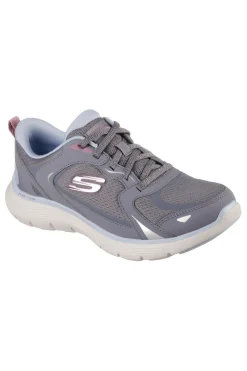 Sneakers grigio polvere in mesh con memory foam Flex Appeal 5.0 Retro Rush-SKECHERS Sale