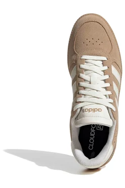 Sneakers in pelle beige con strisce bianche e dettagli traforati Breaknet Sleek-ADIDAS Online