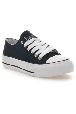Sneakers in Tela da Donna Nere 2137-EVERLAST New