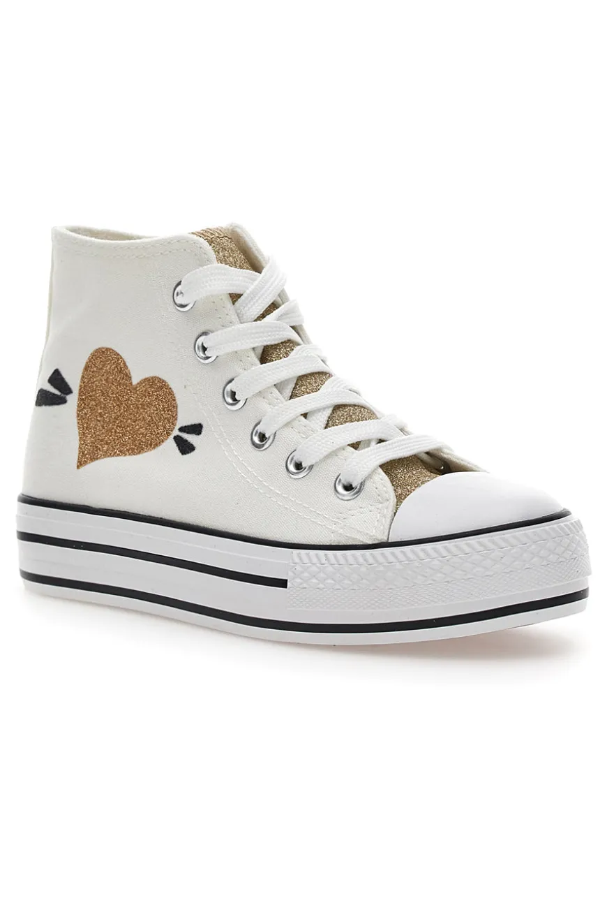 Sneakers in tela Energy 115 Bianche