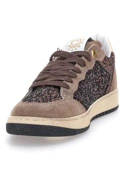 Sneakers marroni almond in pelle con dettagli glitter Kelly Made in Italy-PITTARELLO CAPSULE Discount