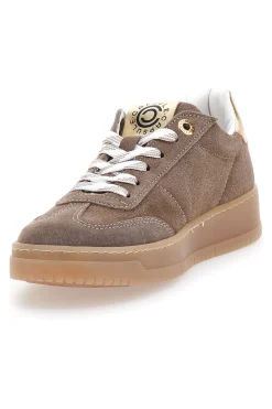 Sneakers marroni e platino in pelle con dettagli oro Grace Made in Italy-PITTARELLO CAPSULE Best