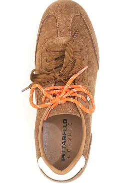 Sneakers marroni in vera pelle con doppi lacci BT251278010-PITTARELLO CAPSULE Discount