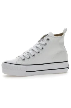 Sneakers Mid-Cut Kaya Platform Bianche-BRITISH KNIGHTS