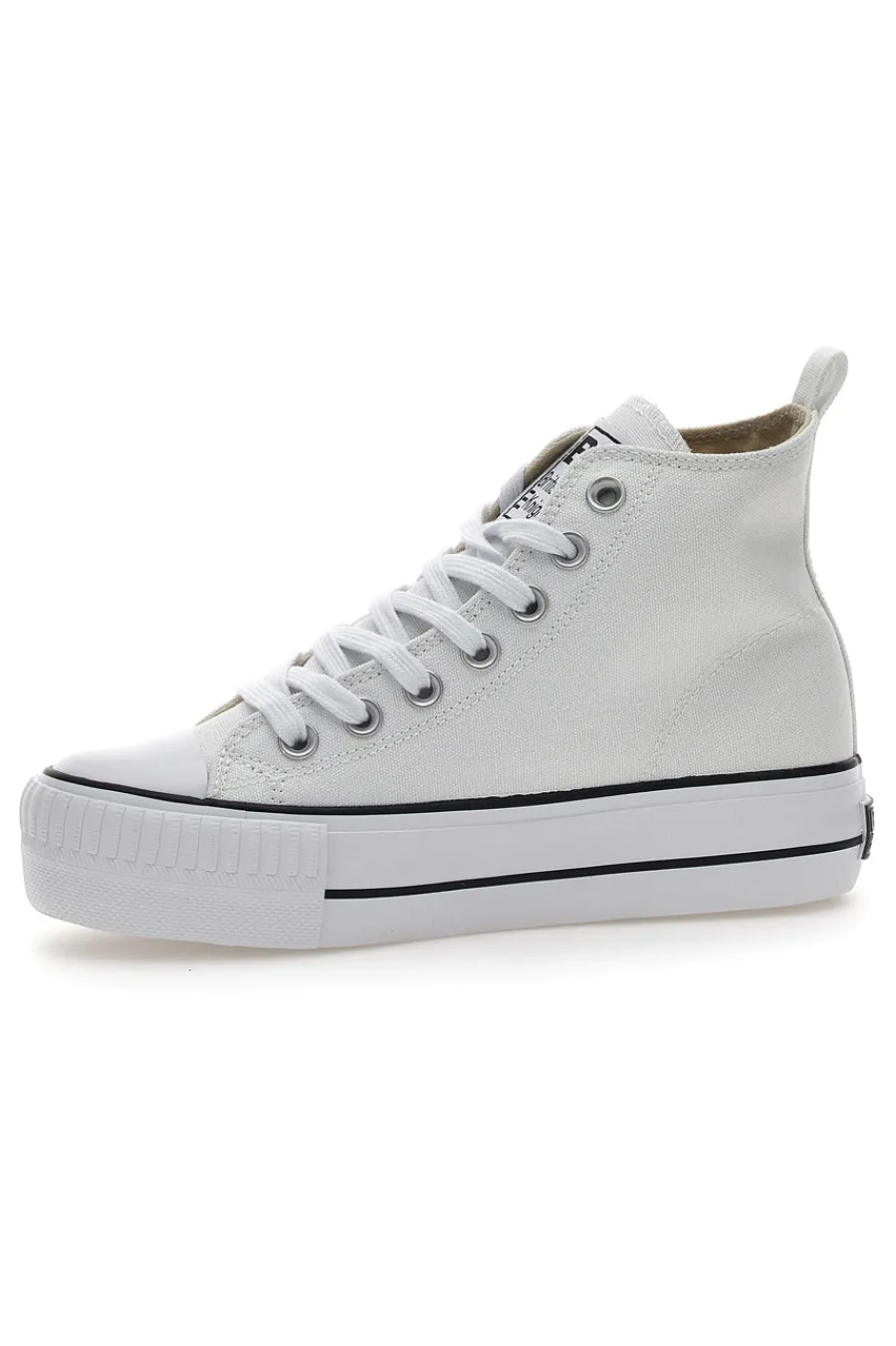 Sneakers Mid-Cut Kaya Platform Bianche-BRITISH KNIGHTS