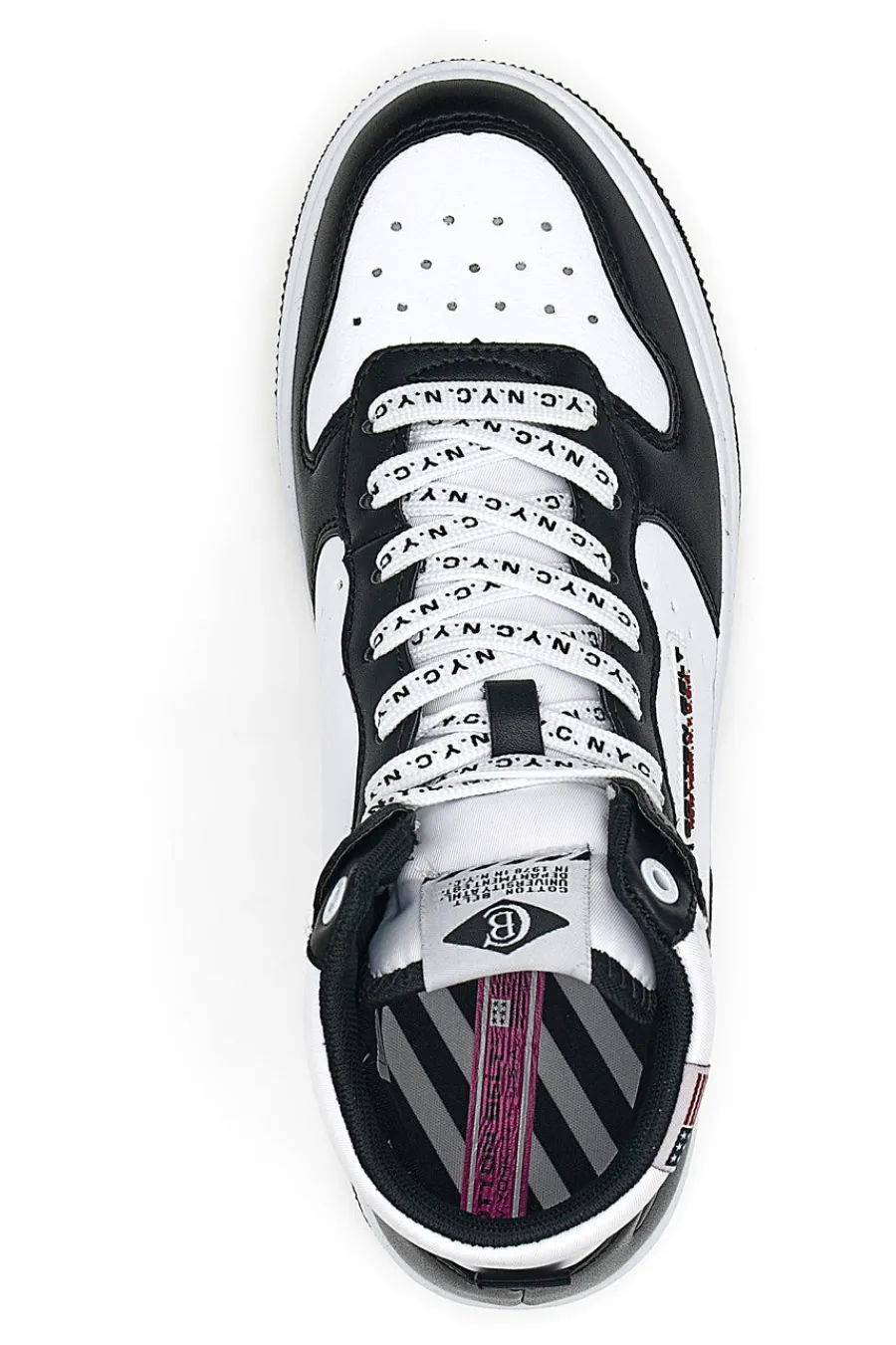 Sneakers Mid Cut Nere-Bianche Scottie-COTTON BELT Sale