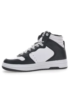 Sneakers Mid Cut Nere-Bianche Scottie-COTTON BELT Sale