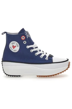 Sneakers Mid Cut 8291 Blu-SWEET YEARS New